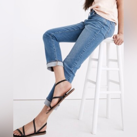 Madewell Women’s Roadtripper Slim Boyjean SIZE 30 PETITE Aylesbury Blue Wash - Picture 3 of 15